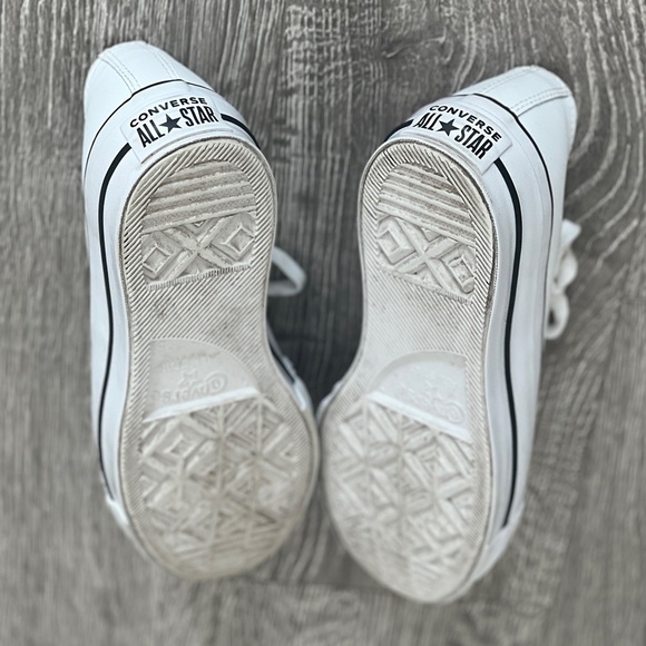 Converse White Chuck Taylor All Star Lift Platform Leather - Picture 7 of 8